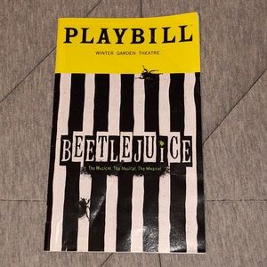 RARE BEETLEJUICE BROADWAY PREVIEWS PLAYBILL!